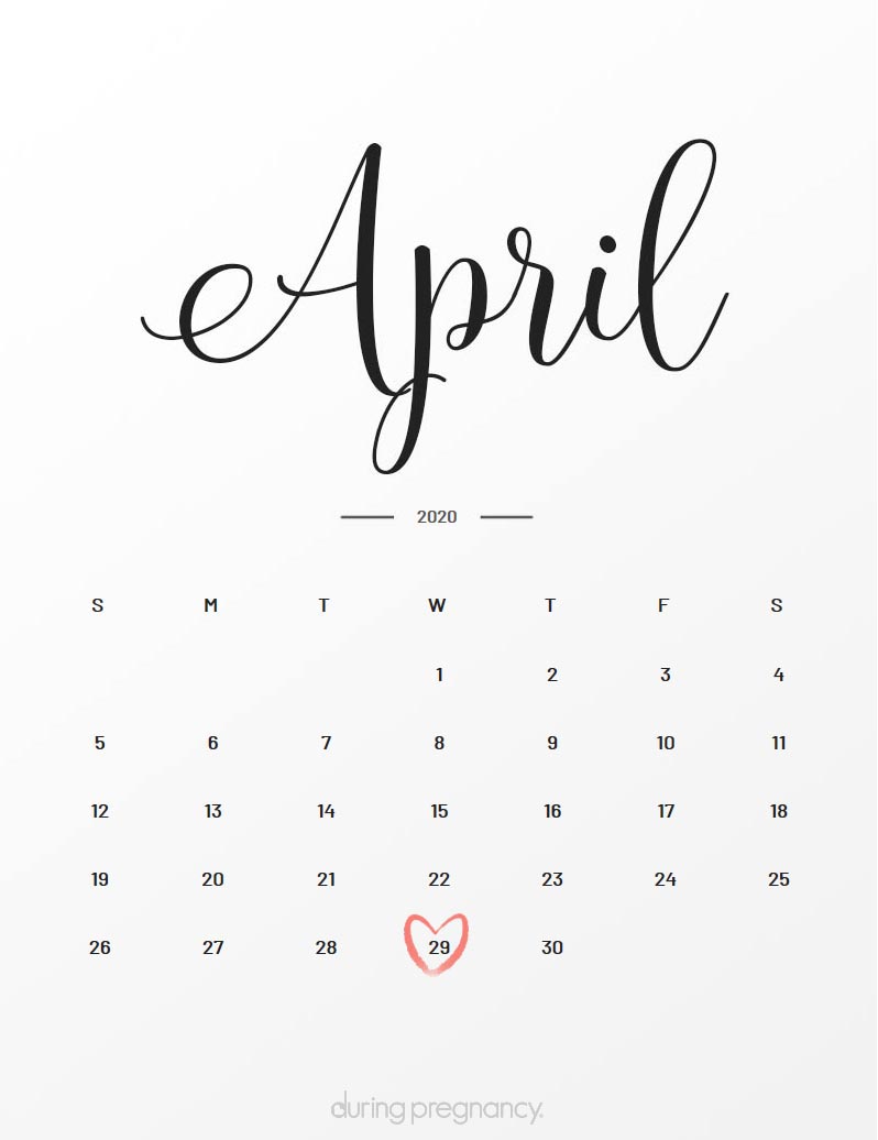 Your Due Date April 29, 2020 During Pregnancy