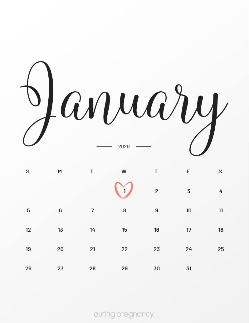 Your Due Date January 1, 2020 During Pregnancy