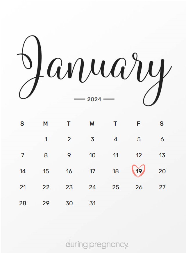 How Far Along Am I if My Due Date Is January 19, 2024
