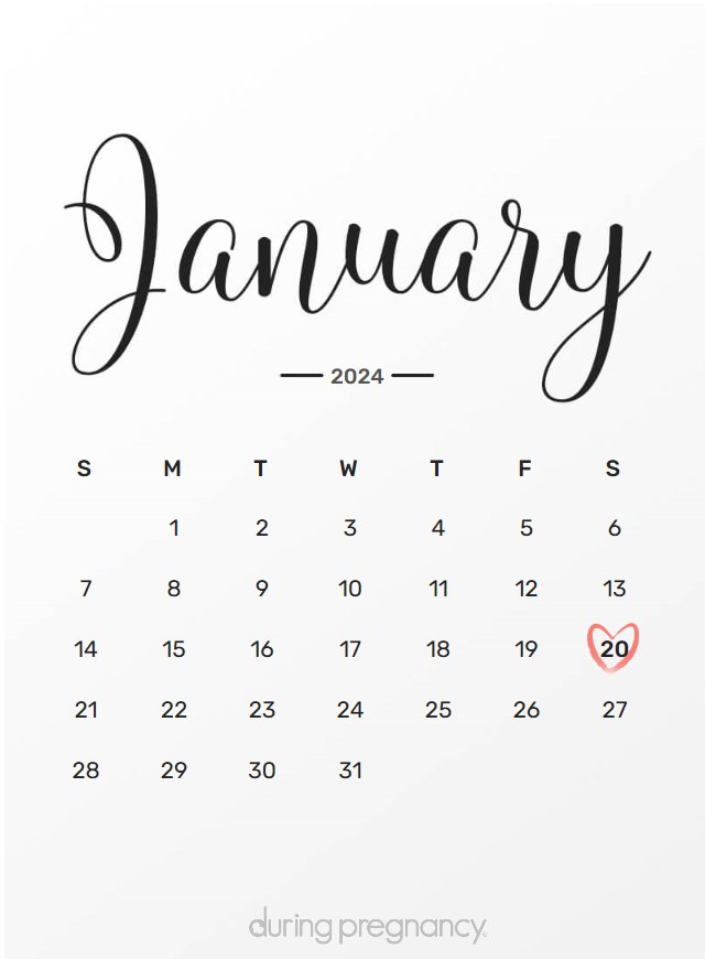 How Far Along Am I If My Due Date Is January 20 2024