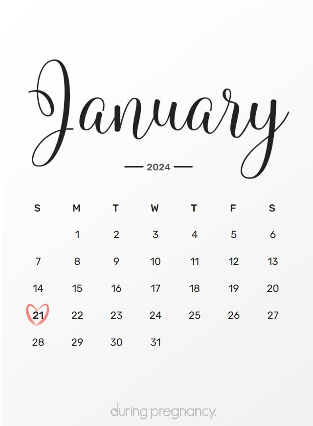 How Far Along Am I if My Due Date Is January 21, 2024
