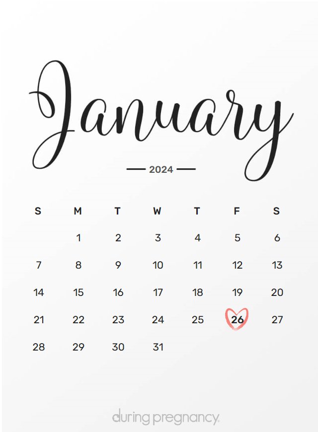 How Far Along Am I if My Due Date Is January 26, 2025