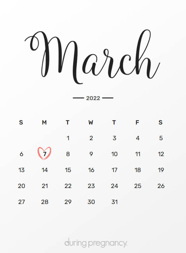 March 7 2022 Calendar