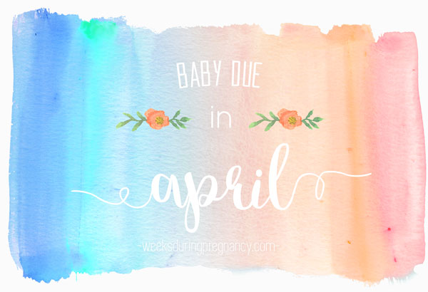 Due Date in April - Announcement Image