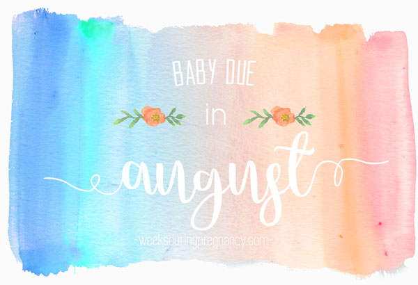 Due Date in August - Announcement Image