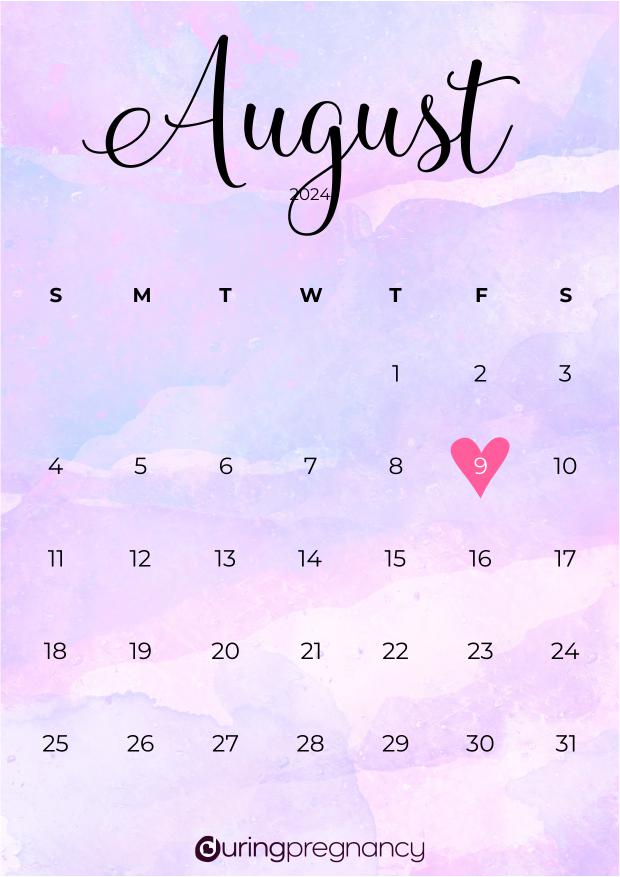 How Far Along Am I Due Date August 9, 2024