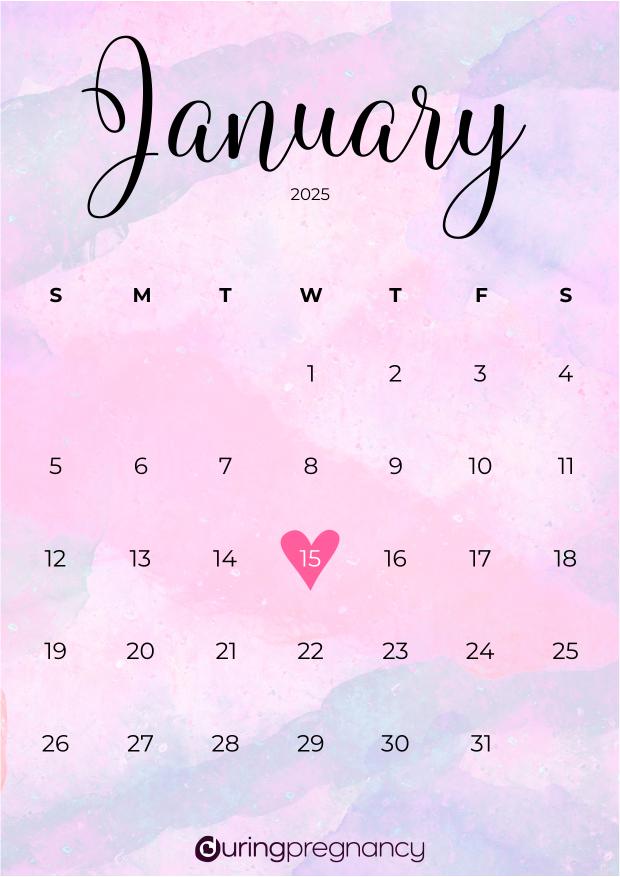 How Far Along Am I Due Date January 15, 2025