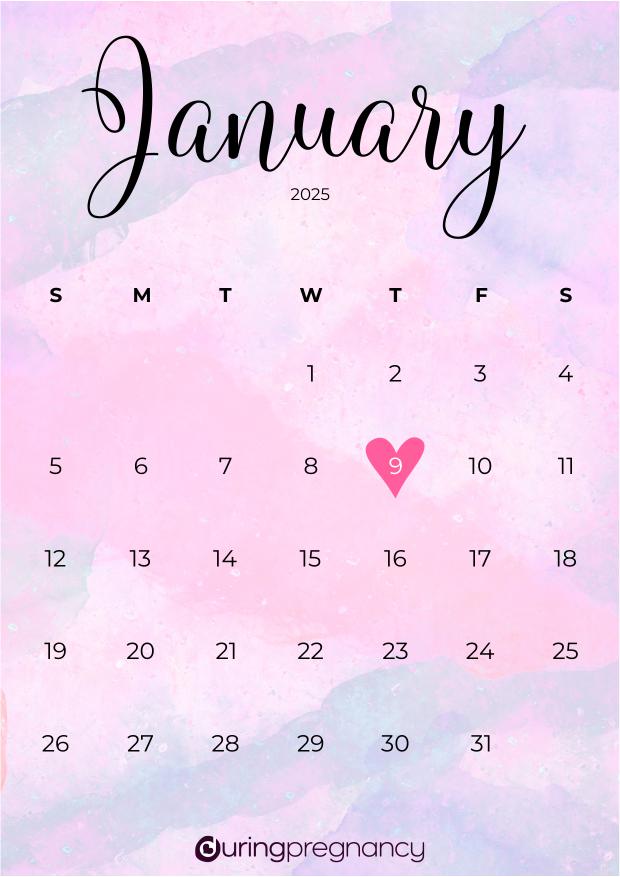 Your Due Date January 9, 2025