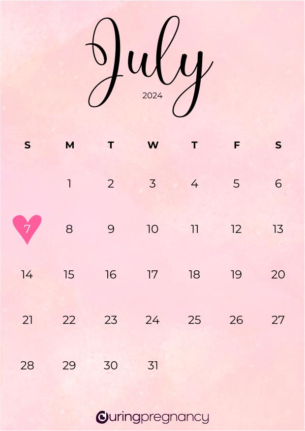 Your Due Date July 7, 2024