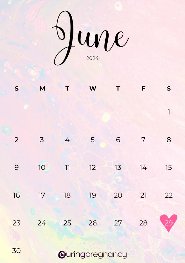 How Far Along Am I Due Date June 29, 2025