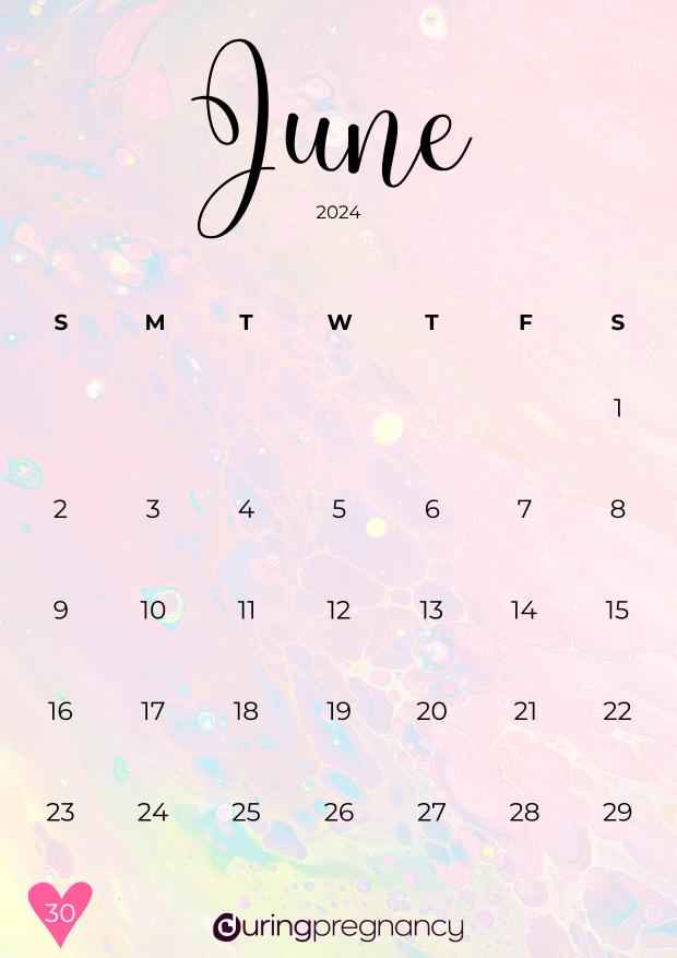 Due date calendarfor June 30, 2024