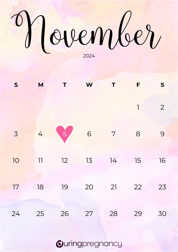 Your Due Date November 5, 2024