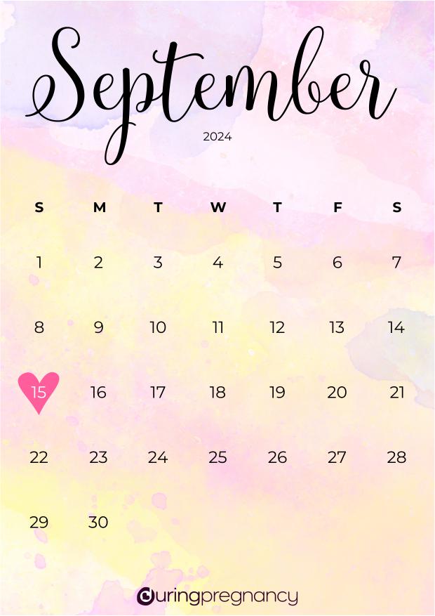 Due date calendarfor September 15, 2024